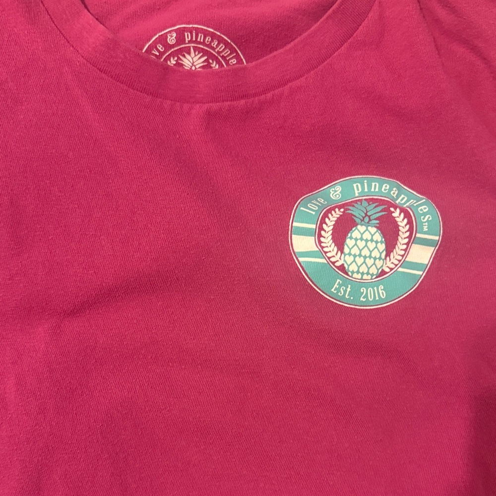 Love and Pineapple Llama Graphic T-Shirt - Pink - Picture 4 of 4